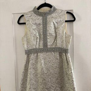 Vintage Silver Mini Dress
